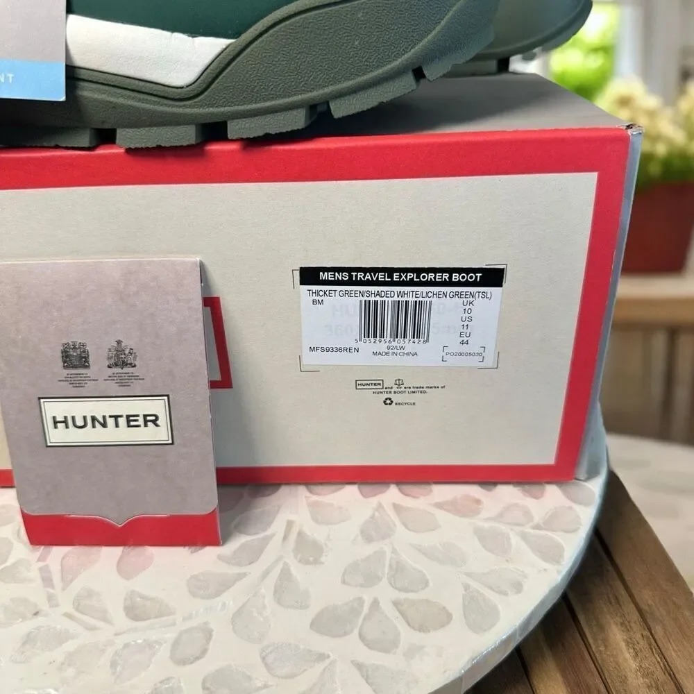 Hunter Travel Explorer Boot Thicket Green Waterproof Hiking Outdoor Men’s 11 EU